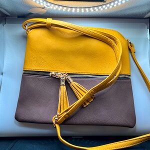 Brown and Gold Two Tone Purse